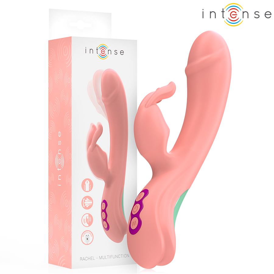 INTENSE - RACHEL RABBIT VIBRATOR 5 VIBRAZIONI ROSA - INTENSE FUN | Lingerie Harness Boutique