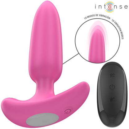 INTENSE - ROSS ANAL PLUG 10 VIBRAZIONI ROSA TELECOMANDO - INTENSE ANAL TOYS | Lingerie Harness Boutique