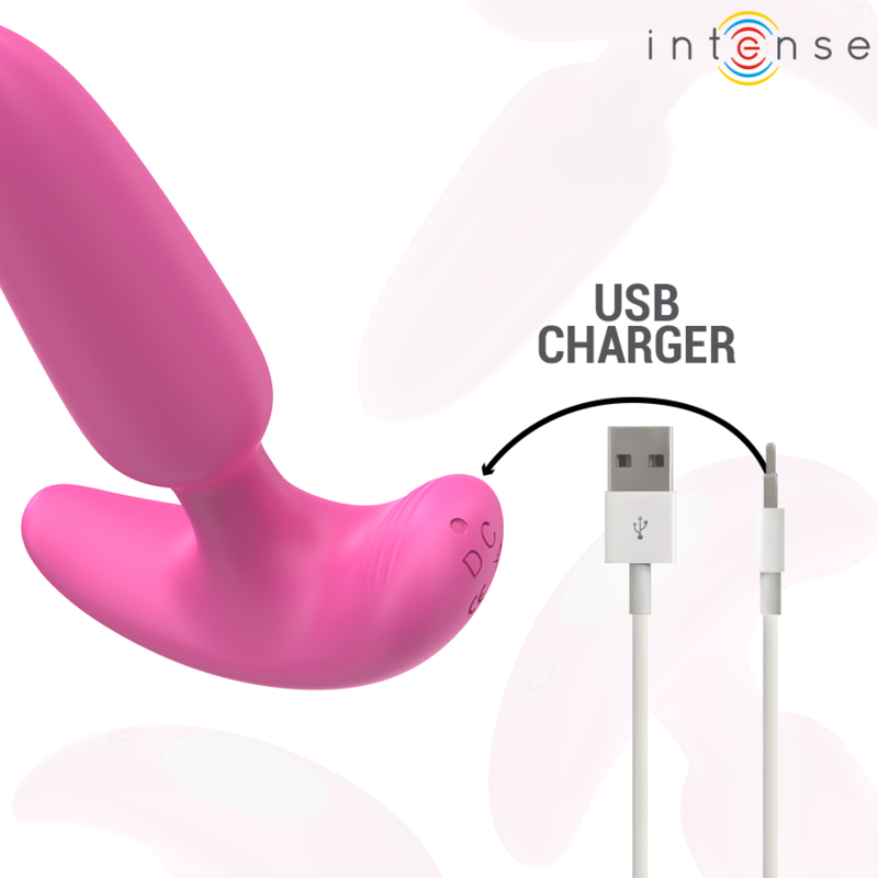 INTENSE - ROSS ANAL PLUG 10 VIBRAZIONI ROSA TELECOMANDO - INTENSE ANAL TOYS | Lingerie Harness Boutique