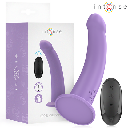 INTENSE - VIBRATORE EDDIE 17,5 CM 10 VIBRAZIONI VIOLA TELECOMANDO - INTENSE FUN | Lingerie Harness Boutique