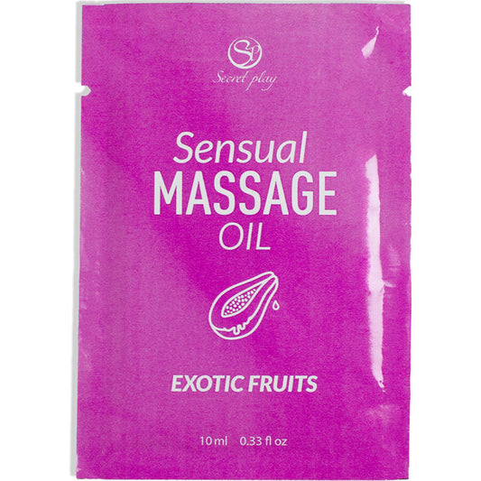 SECRETPLAY - OLIO DA MASSAGGIO MONODOSE AI FRUTTI ESOTICI 10 ML - SECRETPLAY COSMETIC | Lingerie Harness Boutique