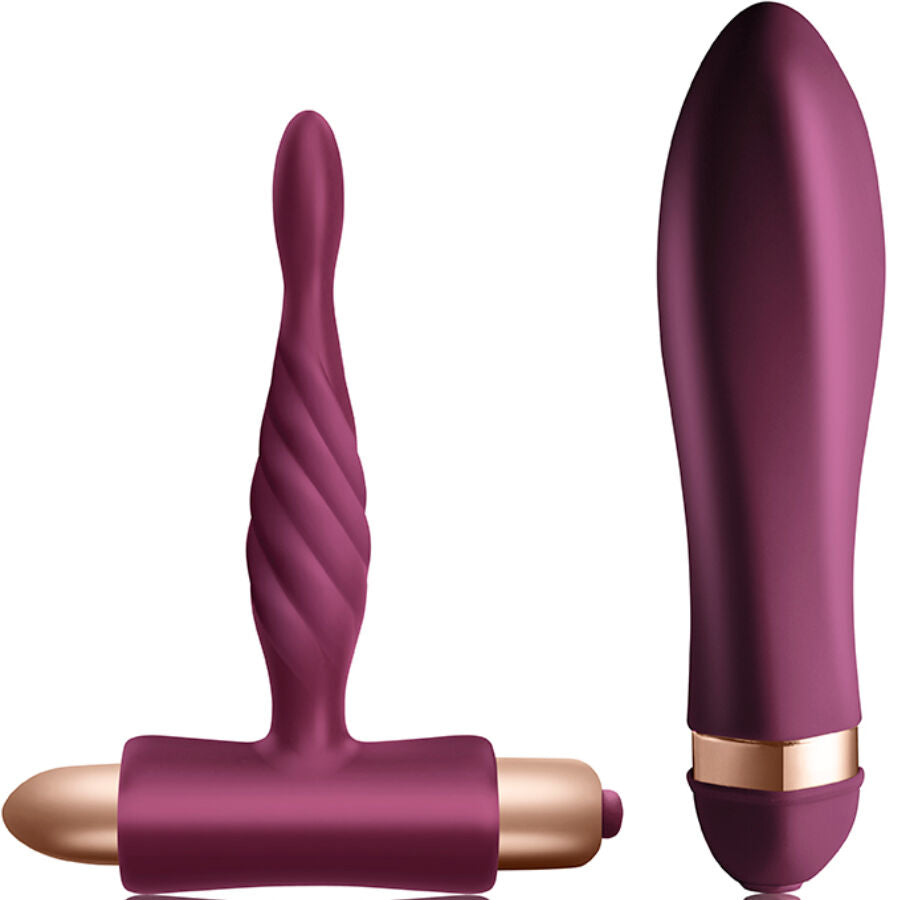 CLIMAXIMUM - KIT SFIDA VIBRATORE TWISTED + PLUG ANALE PER PRINCIPIANTI - CLIMAXIMUM | Lingerie Harness Boutique