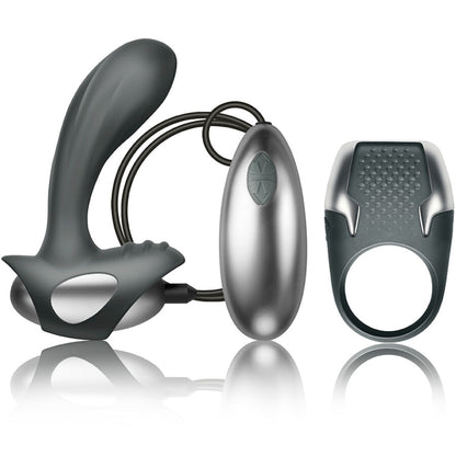 CLIMAXIMUM - EXCITE KIT ANELLO PER IL PENE + MASSAGGIATORE PER LA PROSTATA CON FILO - CLIMAXIMUM | Lingerie Harness Boutique