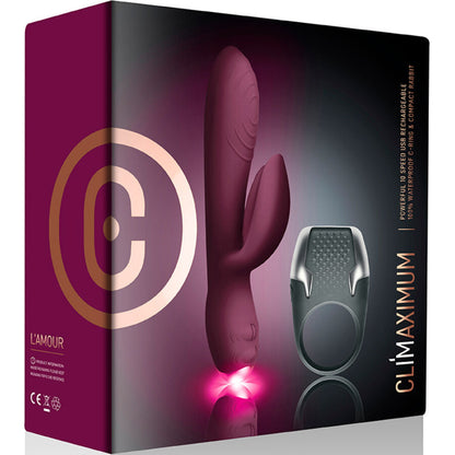 CLIMAXIMUM - LAMOUR KIT VIBRATORE CONIGLIO + ANELLO PER IL PENE A LED - CLIMAXIMUM | Lingerie Harness Boutique