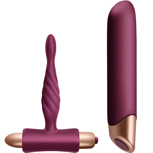 CLIMAXIMUM - KIT RAPTURE VIBRATORE CLASSICO + PLUG ANALE PER PRINCIPIANTI - CLIMAXIMUM | Lingerie Harness Boutique