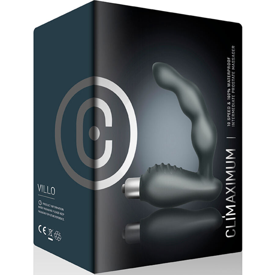 CLIMAXIMUM - VIBRATORE PROSTATICO A GRADINI VILLO - CLIMAXIMUM | Lingerie Harness Boutique