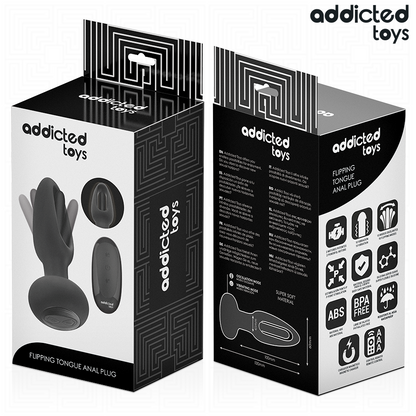 ADDICTED TOYS - PLUG ANALE CON LINGUA VIBRANTE E TELECOMANDO - ADDICTED TOYS | Lingerie Harness Boutique