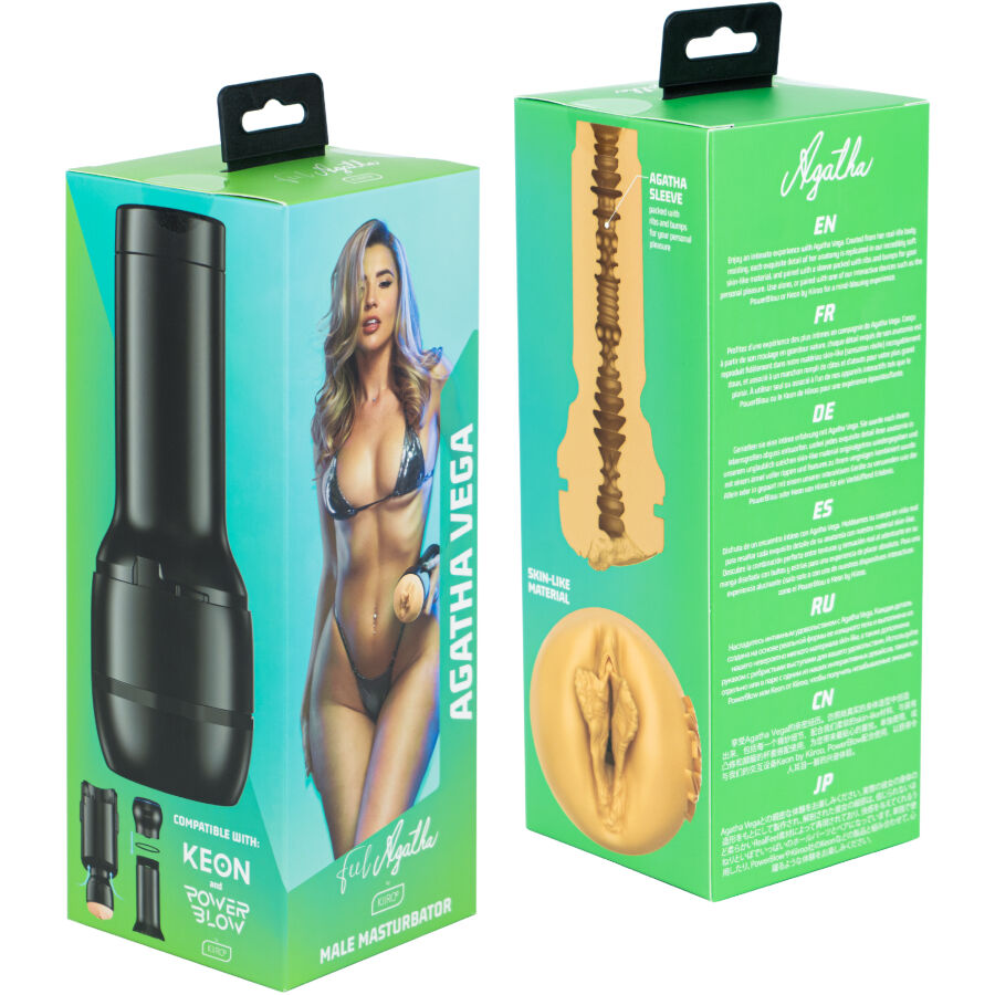 KIIROO - FEEL AGATHA VEGA MASTURBADOR STARS COLLECTION - KIIROO | Lingerie Harness Boutique