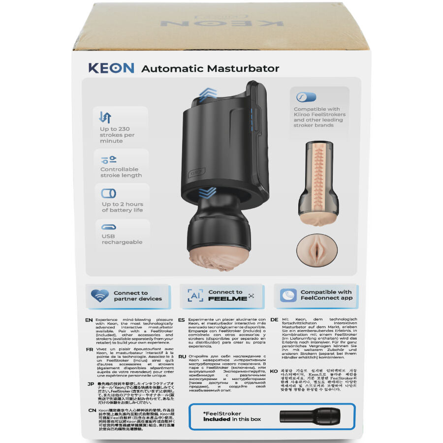 KIIROO - KEON WIFI COMBO MASTURBATORE AUTOMATICO + FEEL STROKER - KIIROO | Lingerie Harness Boutique