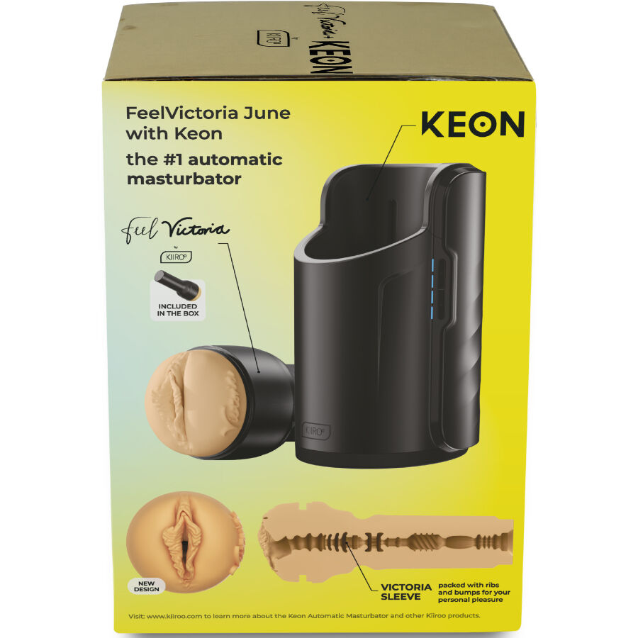 KIIROO - KEON WIFI COMBO VICTORIA JUNE MASTURBATORE AUTOMATICO + FEEL STROKER - KIIROO | Lingerie Harness Boutique
