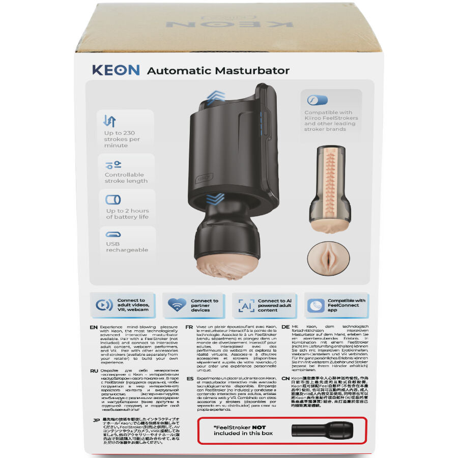 KIIROO - KEON WIFI MASTURBATORE AUTOMATICO - KIIROO | Lingerie Harness Boutique