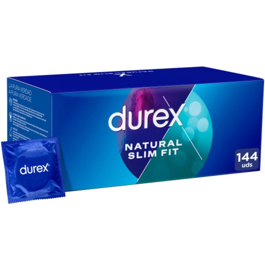 DUREX - NATURAL SLIM FIT BASIC 144 UNITÀ - DUREX CONDOMS | Lingerie Harness Boutique