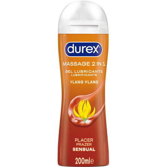 DUREX - GEL LUBRIFICANTE DA MASSAGGIO SENSUALE YLANG YLANG 200 ML - DUREX LUBES | Lingerie Harness Boutique
