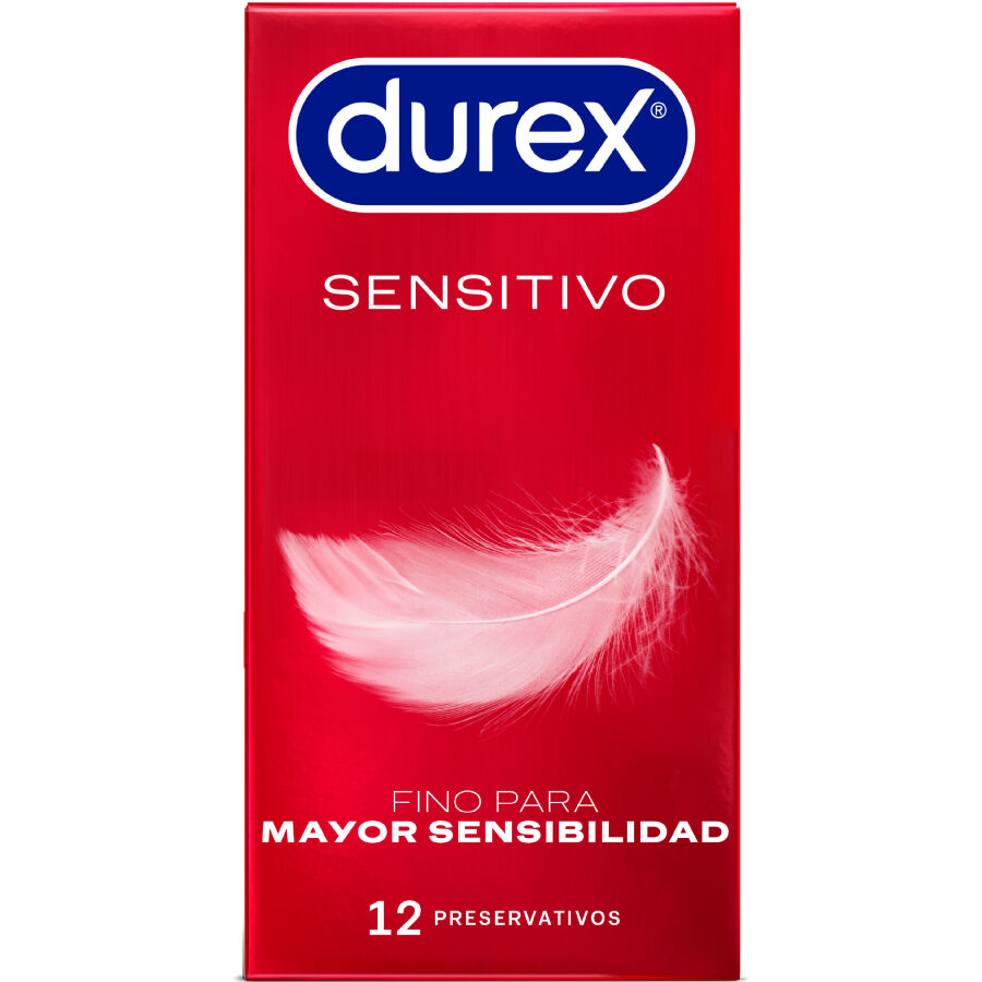 DUREX - PRESERVATIVI SENSITIVE 12 UNITÀ - DUREX CONDOMS | Lingerie Harness Boutique