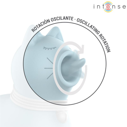 INTENSE - STIMOLATORE DUCHESS CON LINGUA ROTANTE 360º BLU - INTENSE FUN | Lingerie Harness Boutique
