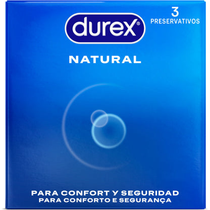 DUREX - PRESERVATIVI NATURALI 3 UNITÀ - DUREX CONDOMS | Lingerie Harness Boutique