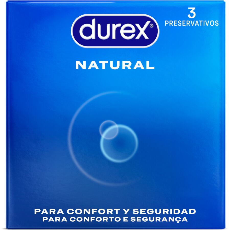 DUREX - PRESERVATIVI NATURALI 3 UNITÀ - DUREX CONDOMS | Lingerie Harness Boutique