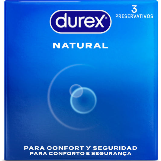 DUREX - PRESERVATIVI NATURALI 3 UNITÀ - DUREX CONDOMS | Lingerie Harness Boutique