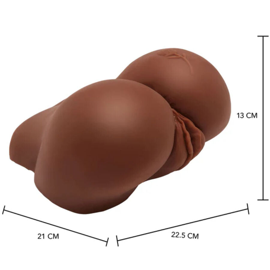 ACT - BIG ASS MASTURBATORE REALISTICO CON VIBRATORE MARRONE - ACT | Lingerie Harness Boutique