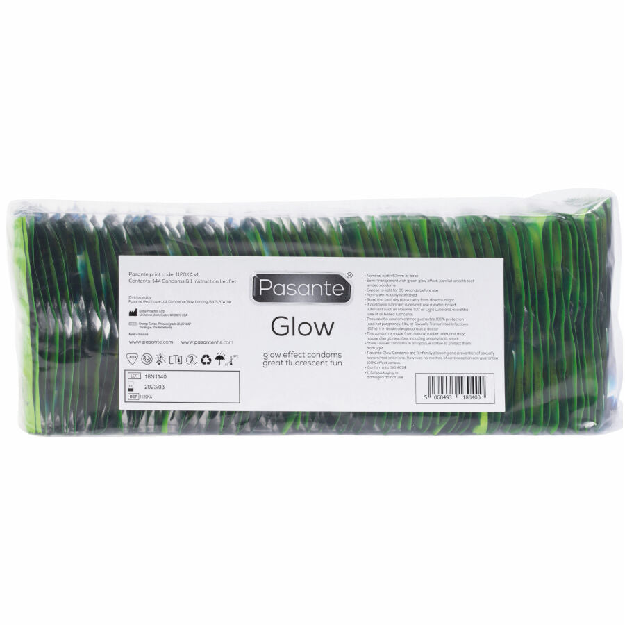 PASANTE - BUSTA DI PRESERVATIVI GLOW 144 UNITÀ - PASANTE | Lingerie Harness Boutique