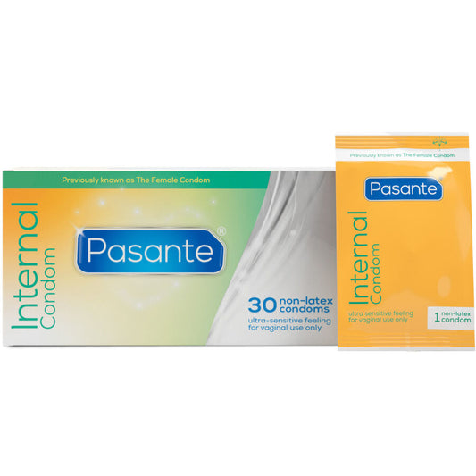 PASANTE - PRESERVATIVI FEMMINILI INTERNI SCATOLA 30 UNITÀ - PASANTE | Lingerie Harness Boutique
