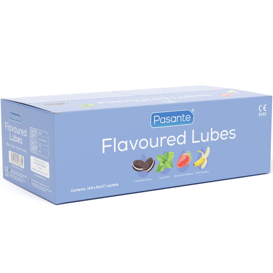 PASANTE - LUBRIFICANTI AROMATIZZATI SCATOLA 144 UNITÀ 5 ML - PASANTE | Lingerie Harness Boutique