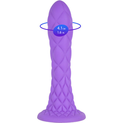 SILEXD - DILDO DA SOGNO FANTASY SILICONE LIQUIDO TERMOREATTIVO VIOLA 18,5 CM - SILEXD | Lingerie Harness Boutique