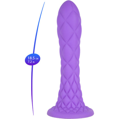 SILEXD - DILDO DA SOGNO FANTASY SILICONE LIQUIDO TERMOREATTIVO VIOLA 18,5 CM - SILEXD | Lingerie Harness Boutique