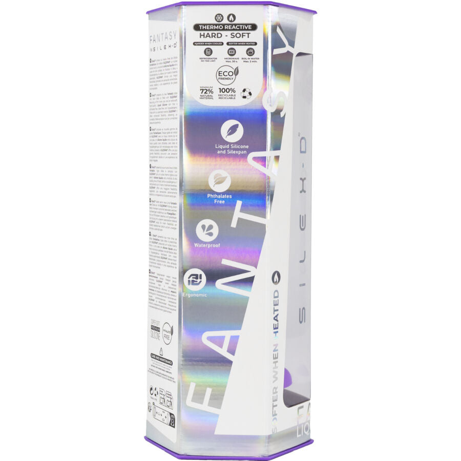 SILEXD - DILDO DA SOGNO FANTASY SILICONE LIQUIDO TERMOREATTIVO VIOLA 18,5 CM - SILEXD | Lingerie Harness Boutique