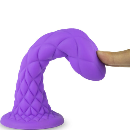 SILEXD - DILDO DA SOGNO FANTASY SILICONE LIQUIDO TERMOREATTIVO VIOLA 18,5 CM - SILEXD | Lingerie Harness Boutique