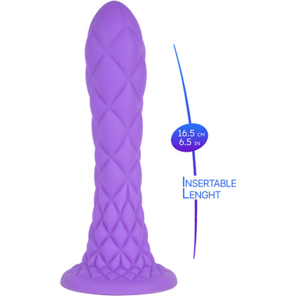 SILEXD - DILDO DA SOGNO FANTASY SILICONE LIQUIDO TERMOREATTIVO VIOLA 18,5 CM - SILEXD | Lingerie Harness Boutique