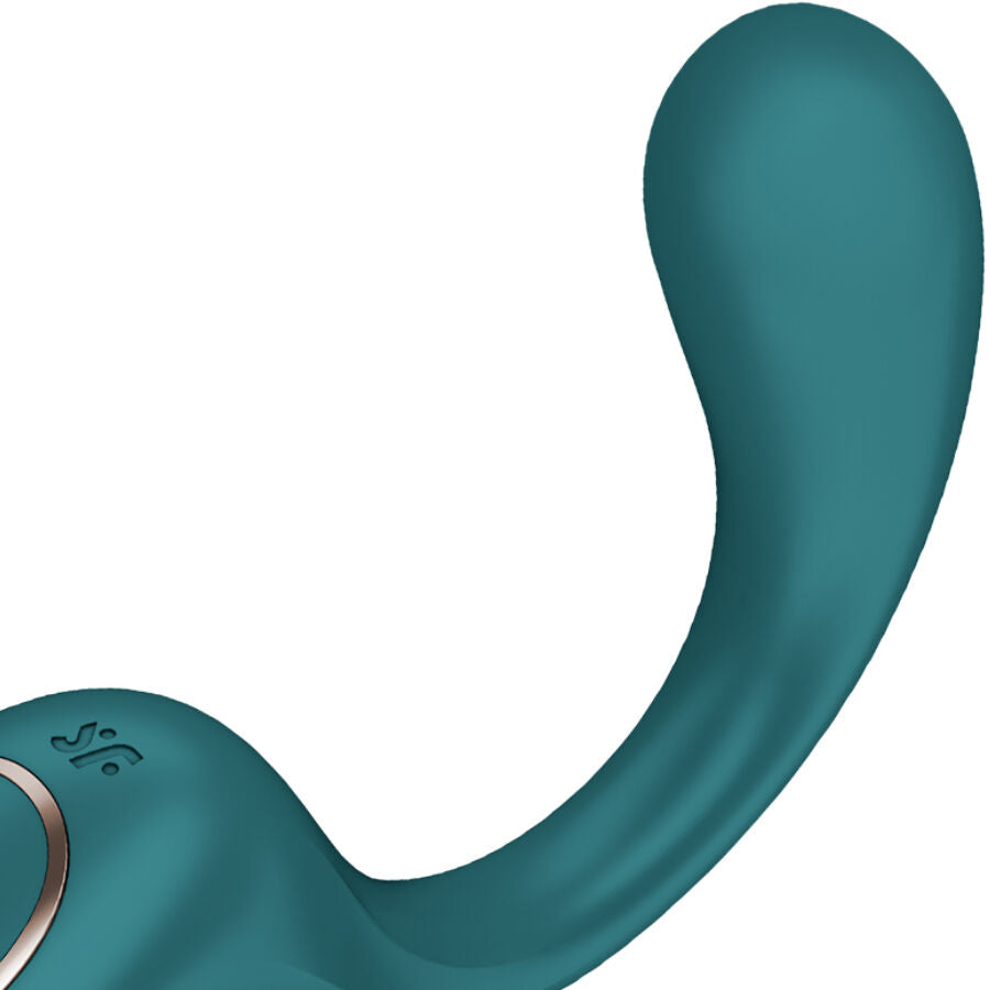 SATISFYER - G PER FODDES 2 VIBRATORE CONIGLIO VERDE BOTTIGLIA - SATISFYER VIBRATOR | Lingerie Harness Boutique