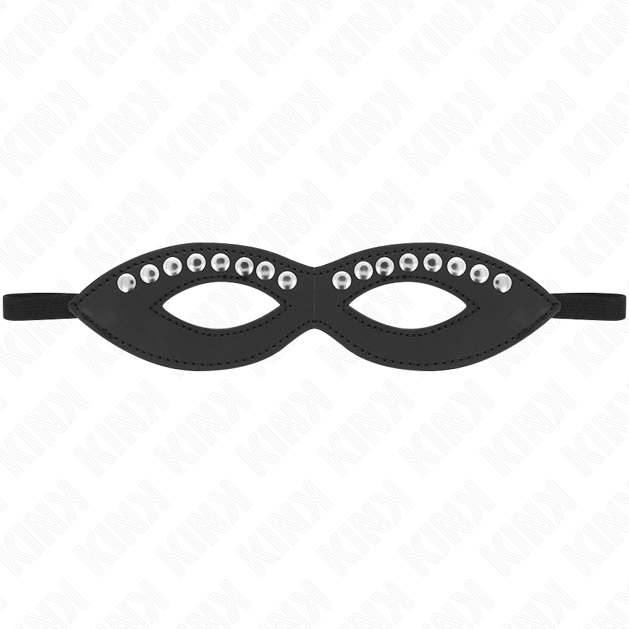 KINK - MASCHERA PER OCCHI CON MINI RIVETTI MODELLO 1 20,5 x 5,5 CM - KINK MASKED ALLURE | Lingerie Harness Boutique
