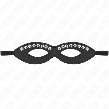 KINK - MASCHERA PER OCCHI CON MINI RIVETTI MODELLO 1 20,5 x 5,5 CM - KINK MASKED ALLURE | Lingerie Harness Boutique