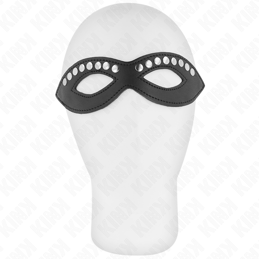 KINK - MASCHERA PER OCCHI CON MINI RIVETTI MODELLO 1 20,5 x 5,5 CM - KINK MASKED ALLURE | Lingerie Harness Boutique