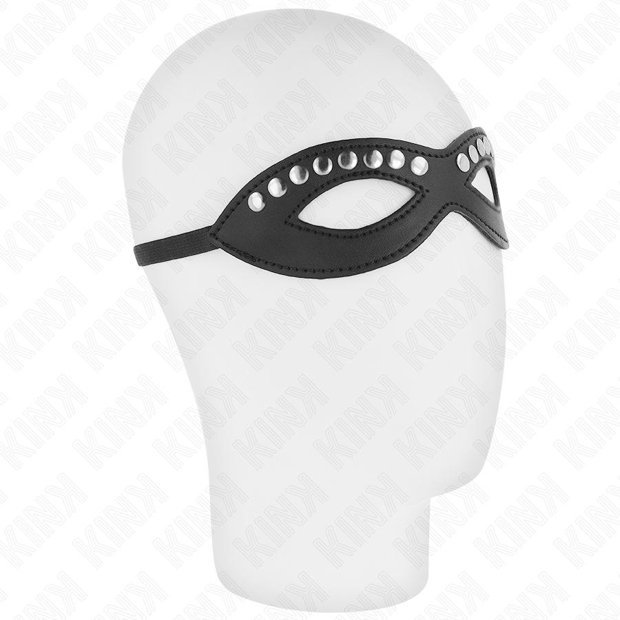 KINK - MASCHERA PER OCCHI CON MINI RIVETTI MODELLO 1 20,5 x 5,5 CM - KINK MASKED ALLURE | Lingerie Harness Boutique