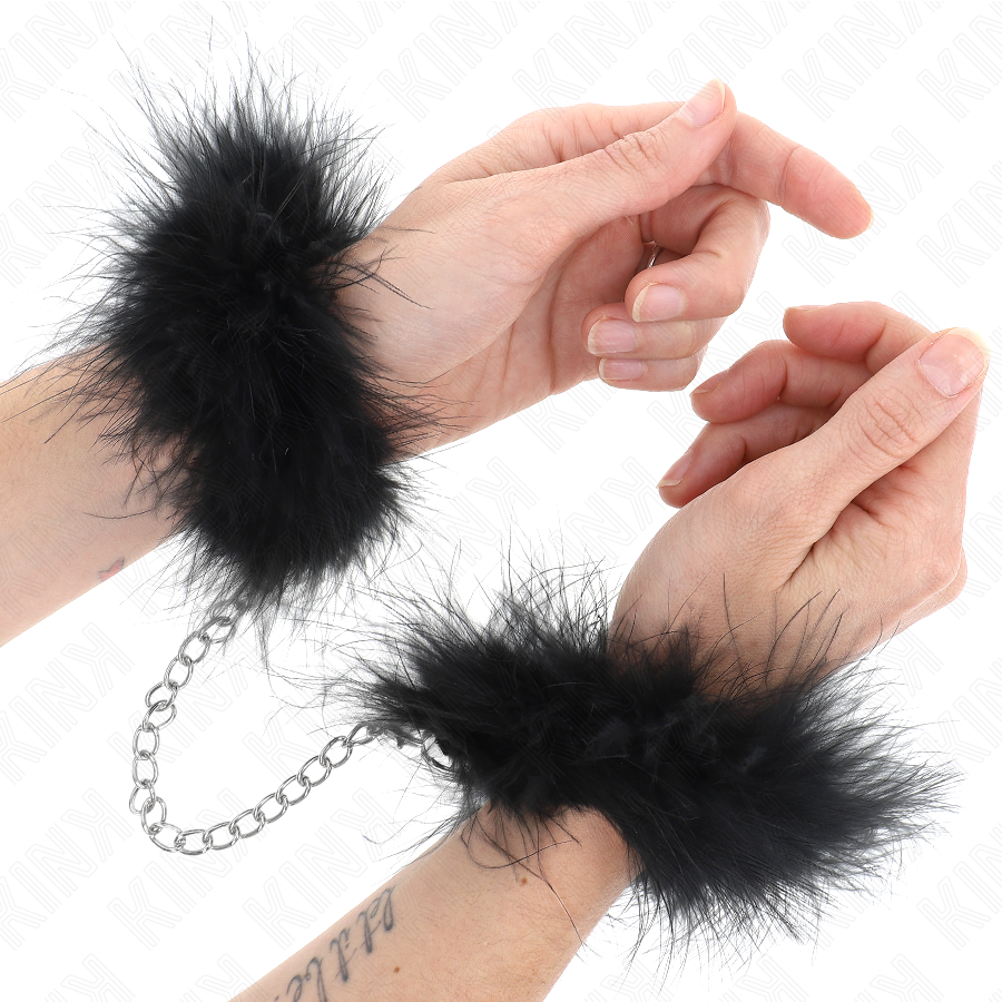 KINK - MINI POLSINI IN PIUMA - KINK WRIST RESTRAINT | Lingerie Harness Boutique