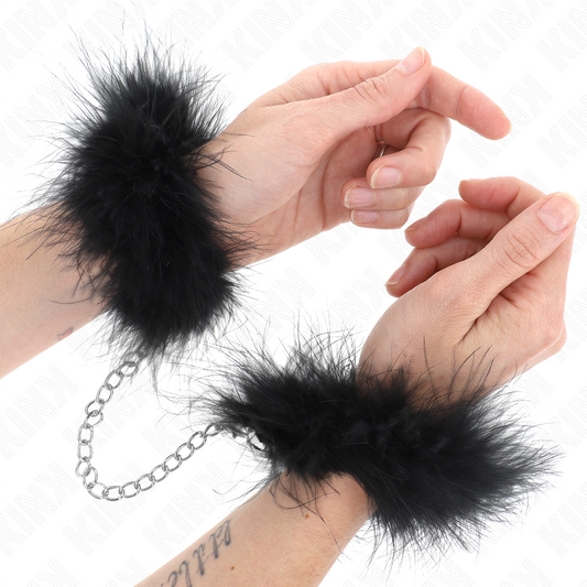 KINK - MINI POLSINI IN PIUMA - KINK WRIST RESTRAINT | Lingerie Harness Boutique