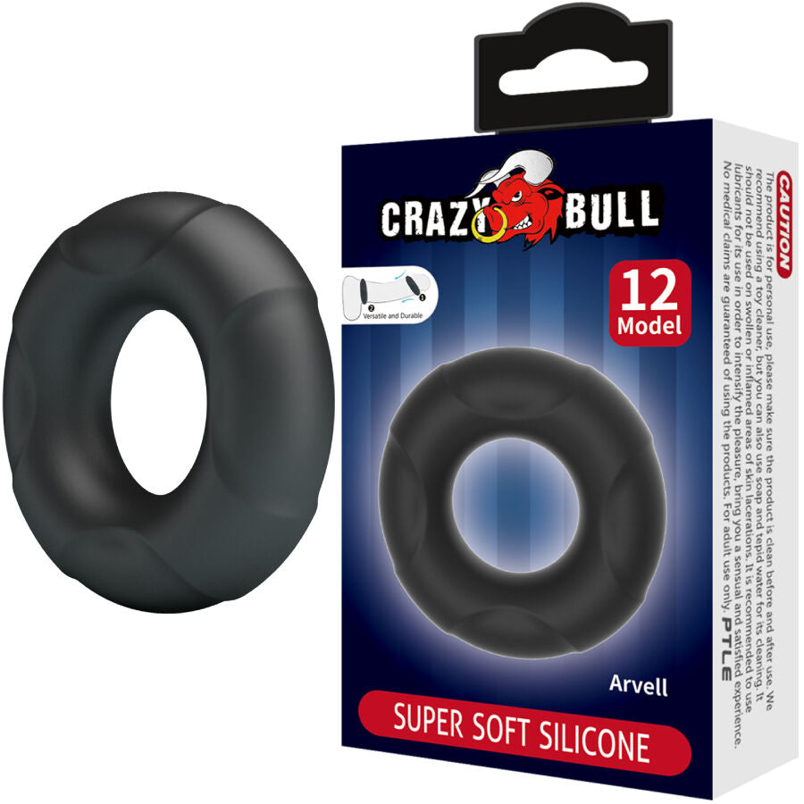 CRAZY BULL - ANELLO IN SILICONE ARVELL MODELLO 12 - CRAZY BULL | Lingerie Harness Boutique