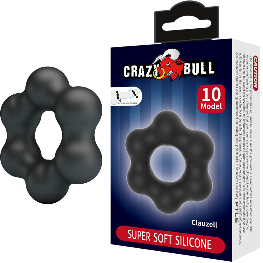 CRAZY BULL - ANELLO IN SILICONE CLAUZELL MODELLO 10 - CRAZY BULL | Lingerie Harness Boutique