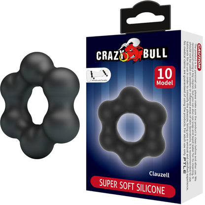 CRAZY BULL - ANELLO IN SILICONE CLAUZELL MODELLO 10 - CRAZY BULL | Lingerie Harness Boutique