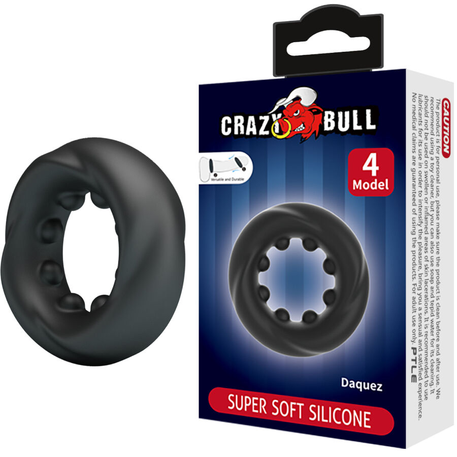 CRAZY BULL - ANELLO IN SILICONE DAQUEZ MODELLO 4 - CRAZY BULL | Lingerie Harness Boutique