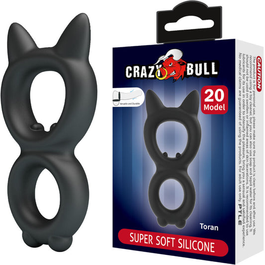 CRAZY BULL - TORAN DOPPIO ANELLO IN SILICONE MODELLO 20 - CRAZY BULL | Lingerie Harness Boutique