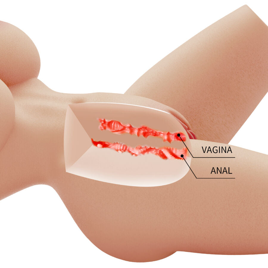 CRAZY BULL - LILY TORSO FEMMINILE REALISTICO VAGINA E ANALE 4 KG - CRAZY BULL | Lingerie Harness Boutique