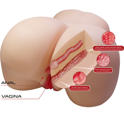 CRAZY BULL - JULIA REALISTICA FEMMINILE SEDERE VAGINA E ANALE 11 KG - CRAZY BULL | Lingerie Harness Boutique