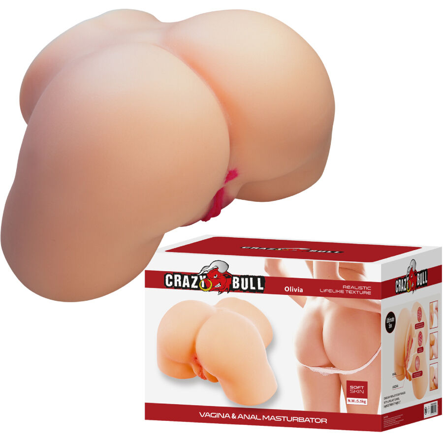 CRAZY BULL - OLIVIA REALISTICO SEDERE FEMMINILE VAGINA E ANALE 5,5 KG - CRAZY BULL | Lingerie Harness Boutique