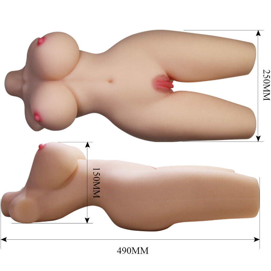 CRAZY BULL - TIFFANY TORSO FEMMINILE REALISTICO VAGINA E ANALE 5,5 KG - CRAZY BULL | Lingerie Harness Boutique