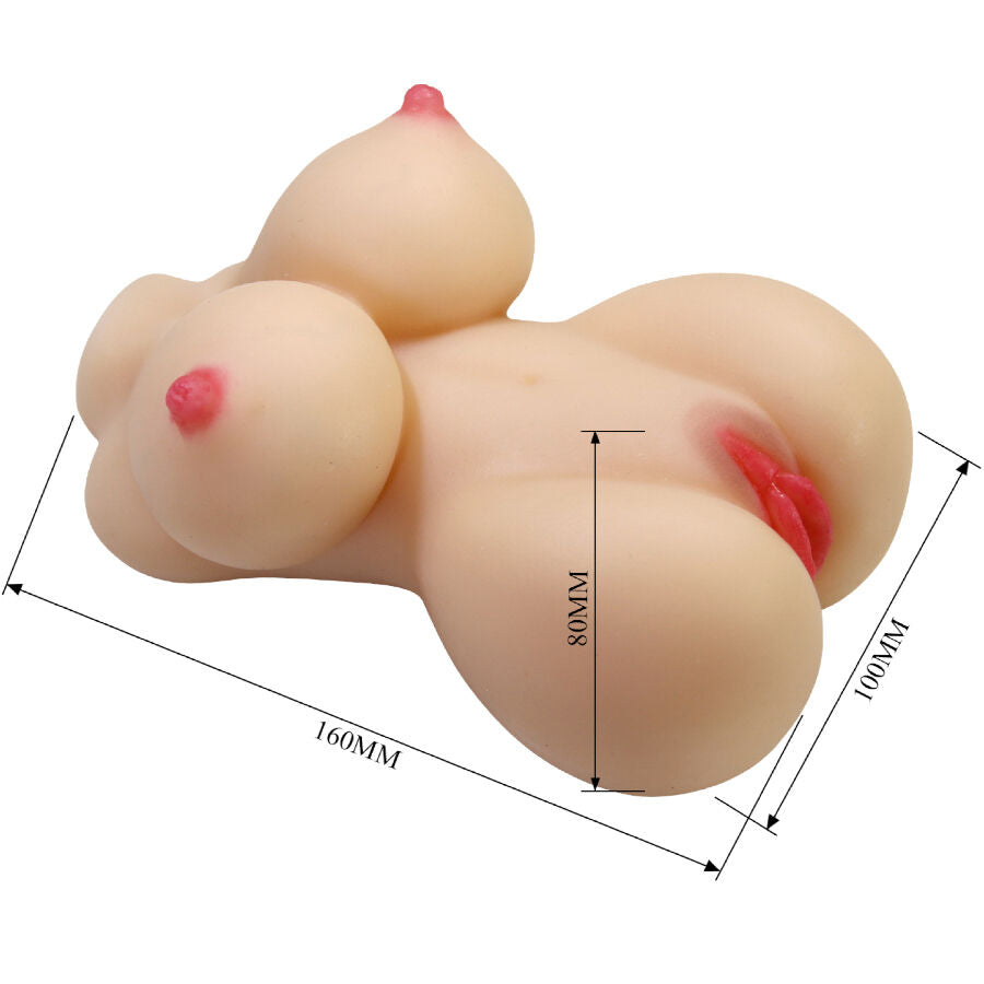 CRAZY BULL - HERTA MINI TORSO REALISTICO VAGINA FEMMINILE 497 G - CRAZY BULL | Lingerie Harness Boutique