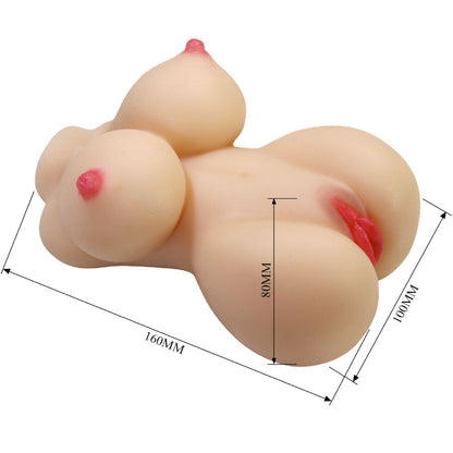 CRAZY BULL - HERTA MINI TORSO REALISTICO VAGINA FEMMINILE 497 G - CRAZY BULL | Lingerie Harness Boutique