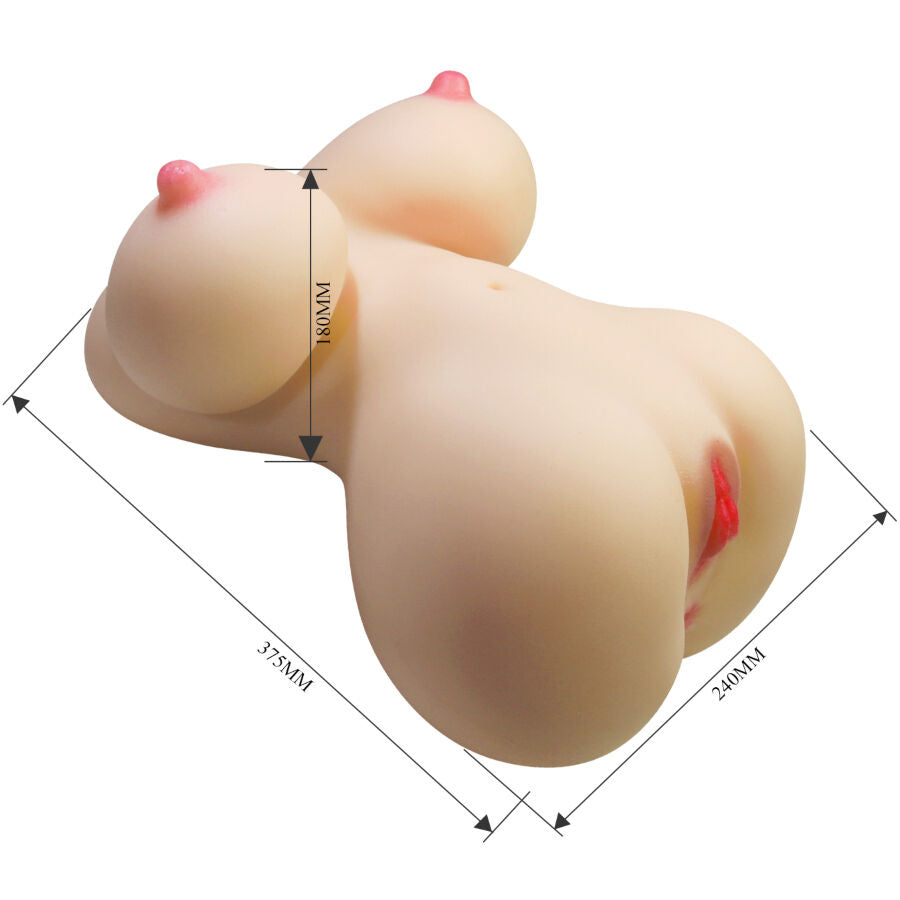 CRAZY BULL - FIONA TORSO FEMMINILE REALISTICO VAGINA E ANALE 7,1 KG - CRAZY BULL | Lingerie Harness Boutique